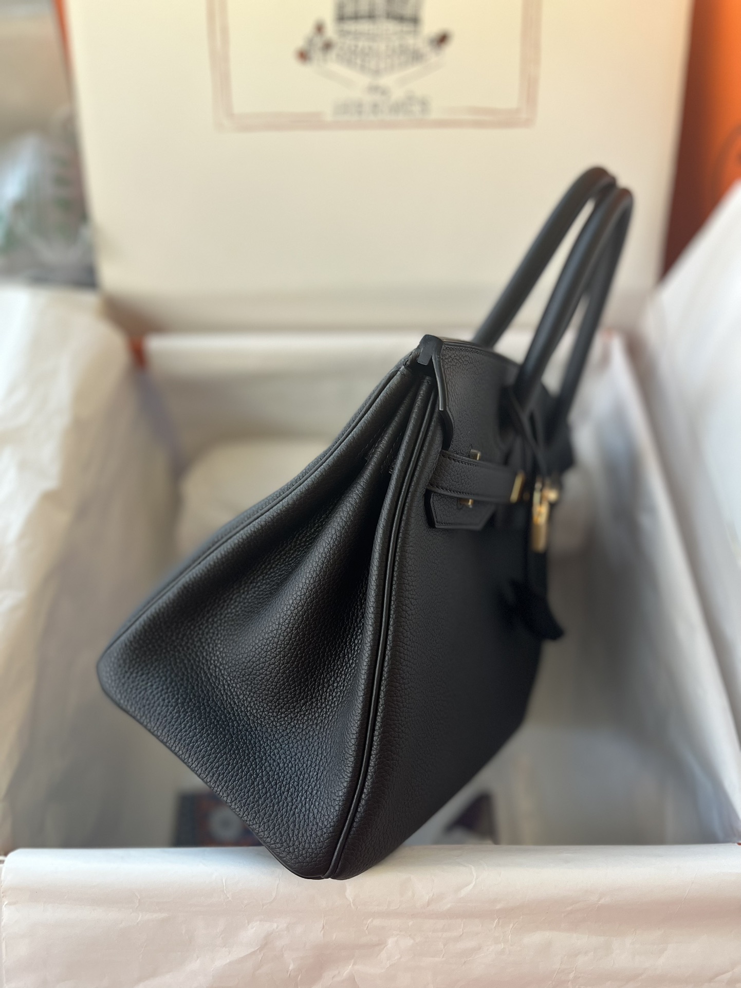 에르메스 버킨백30 블랙 금장 토고가죽